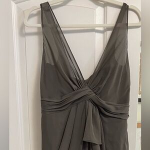 Grey Bridesmaids dress by Vera Wang